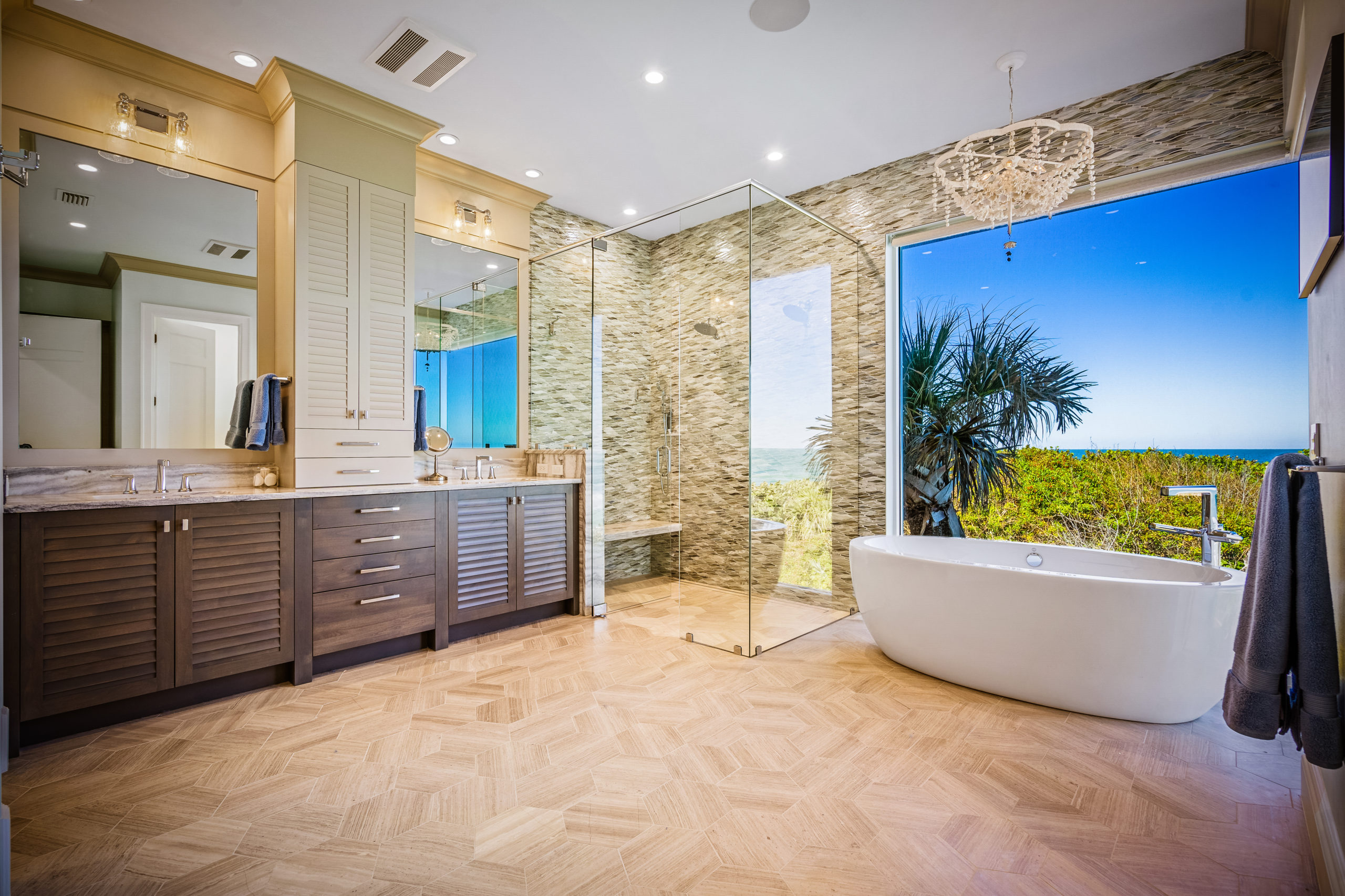 master bathroom custom oceanfront home
